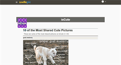Desktop Screenshot of iscute.com
